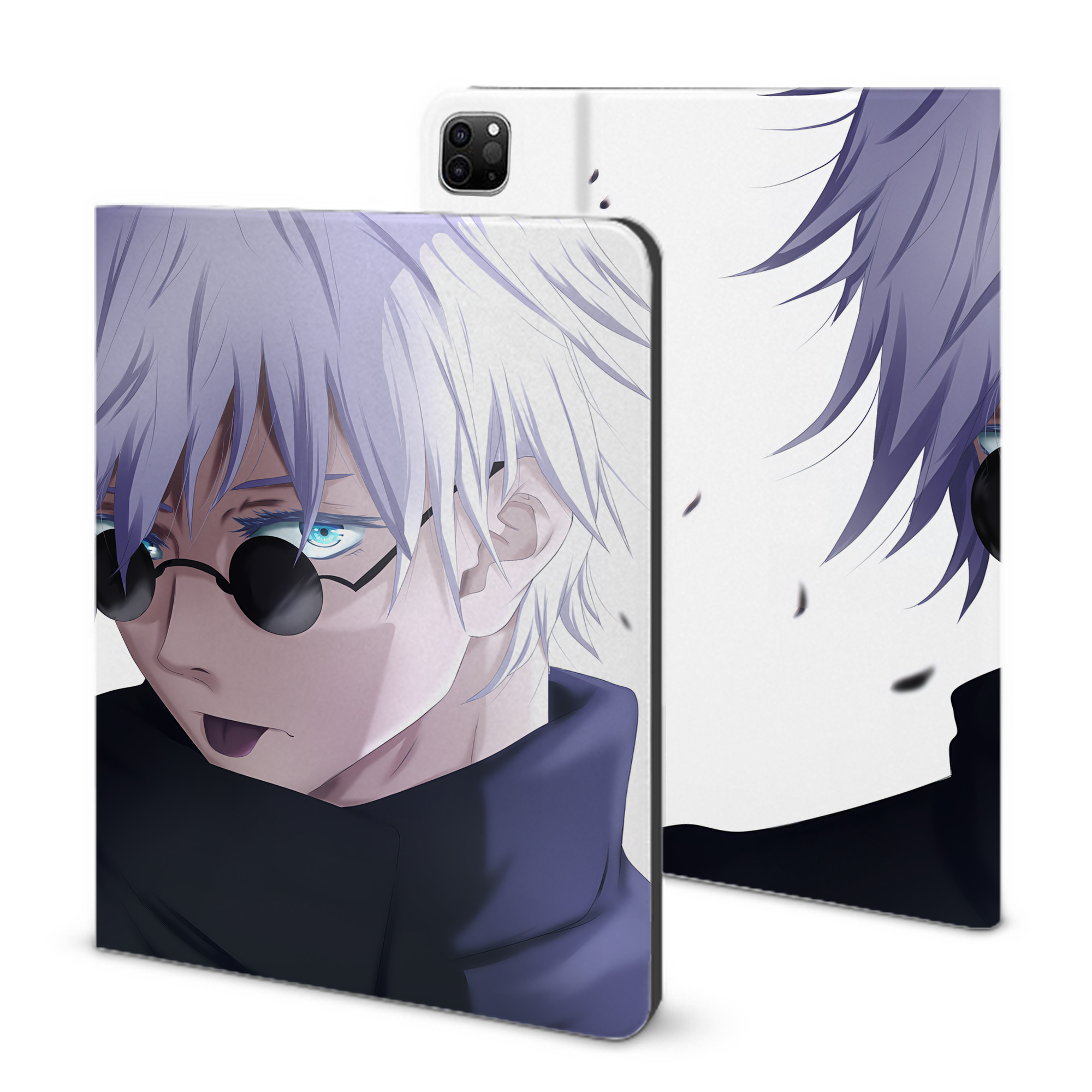 （画像用） 呪術廻戦 Jujutsu Kaisen IPad ケース ブック型 PUレザー TPU 耐衝撃 軽量 薄型 ペン収納なし 全面保護 IPad 各モデル対応